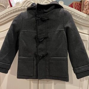 Faux wool toggle boys pea coat